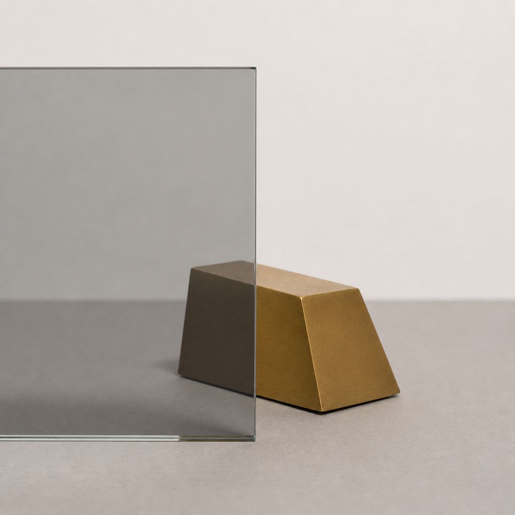 Dymione — fotografia próbki szkła METAL LAB