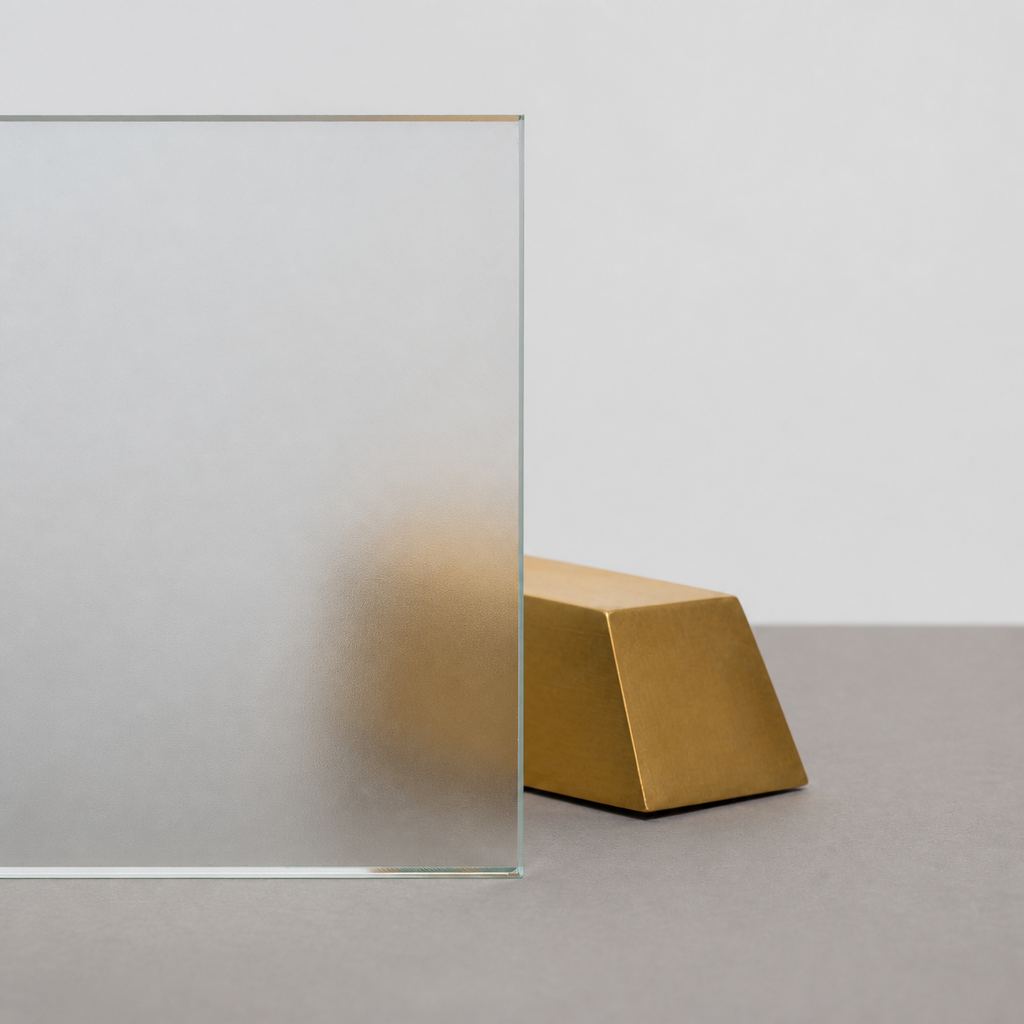 Mrożone — fotografia próbki szkła METAL LAB